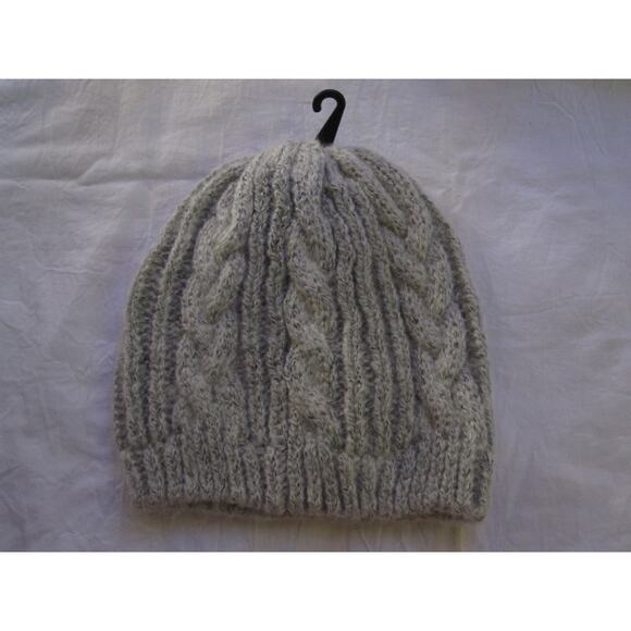 NEW Clear Creek Winter Knit Hat Beanie Tuk Tan Beige Woven Cute Adult Stretch! - Picture 3 of 3